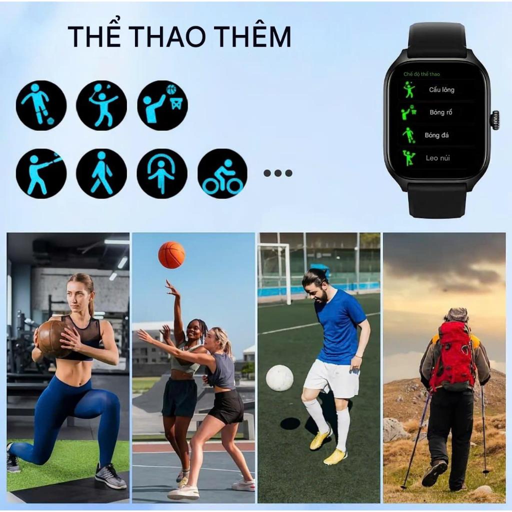 Đồng Hồ Thông Minh H9 / T2 / T800 Pro Max Nghe Gọi Bluetooth, Đo Huyết Áp, Oxy Máu, Màn Hình Lớn Phù Hợp Nam Nữ