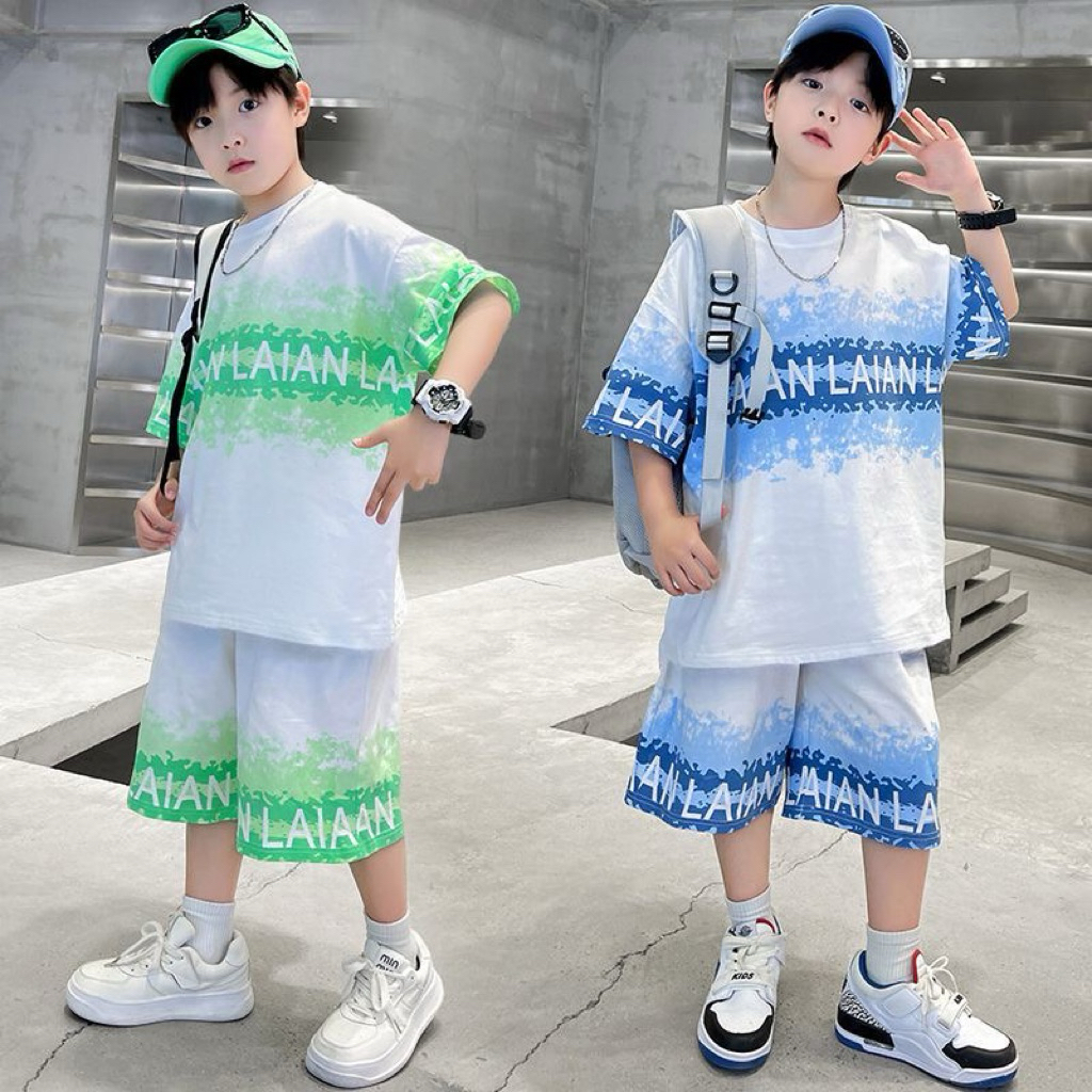 Bộ Thể Thao Bé Trai 15-47kg mẫu LAAN NHẸ NHÀNG, Mềm Mát. Sét bộ thể thao bé trai