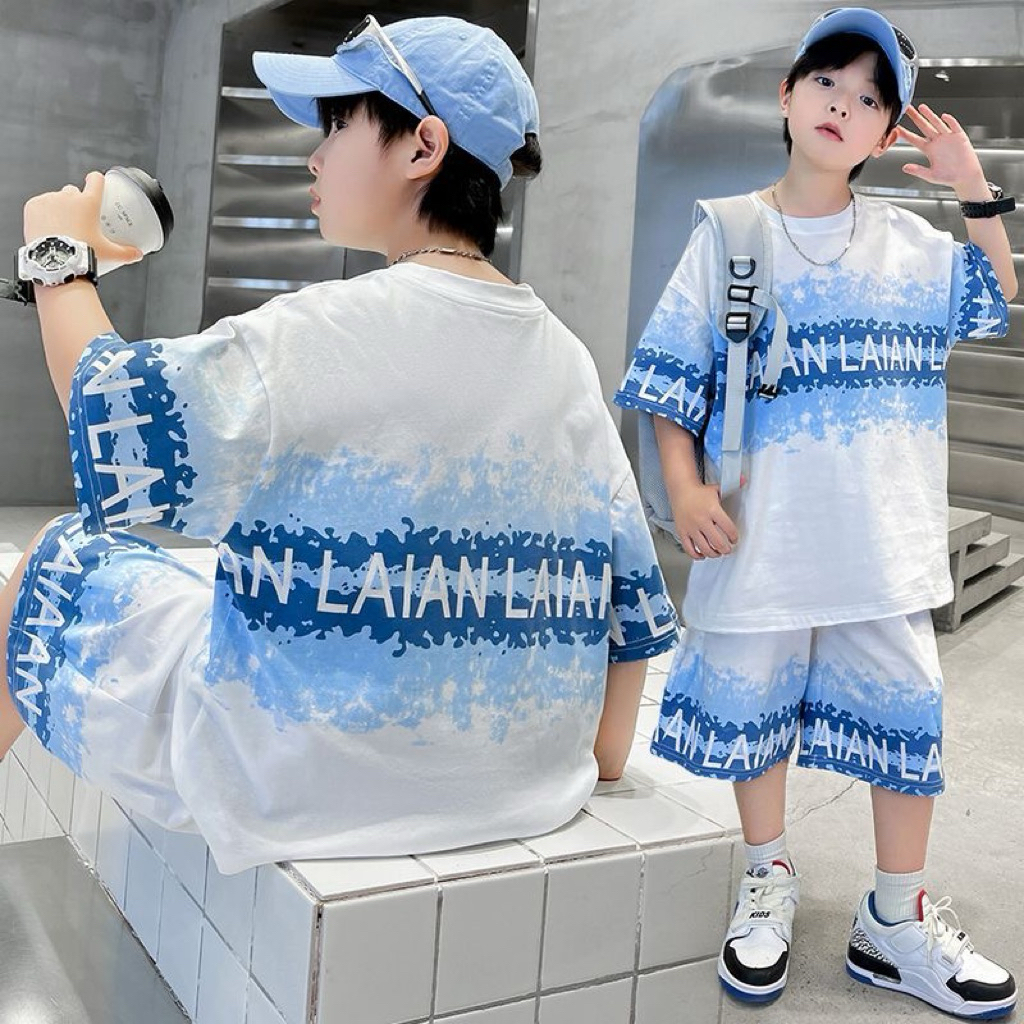 Bộ Thể Thao Bé Trai 15-47kg mẫu LAAN NHẸ NHÀNG, Mềm Mát. Sét bộ thể thao bé trai
