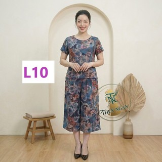 Bộ Đồ Lanh Trung Niên Nữ Sang Trọng - Đồ Bộ Nữ Trung Niên Vải Lanh mùa hè