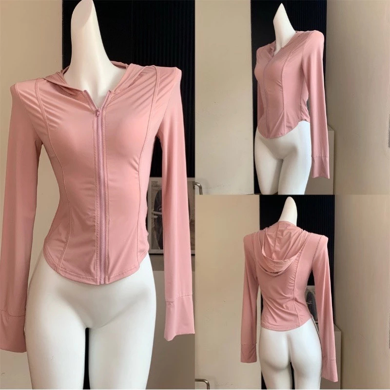 [Peinn] Áo Nắng Croptop Ôm Body Nữ Thun Chống Nắng, Hack Dáng, Có Mũ ACN01