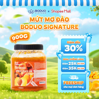 Mứt Pha Chế Boduo Signature Mơ Đào 900g