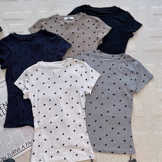 QCL1 Áo thun tim form ôm siêu hot, xinh xỉu (freesize)