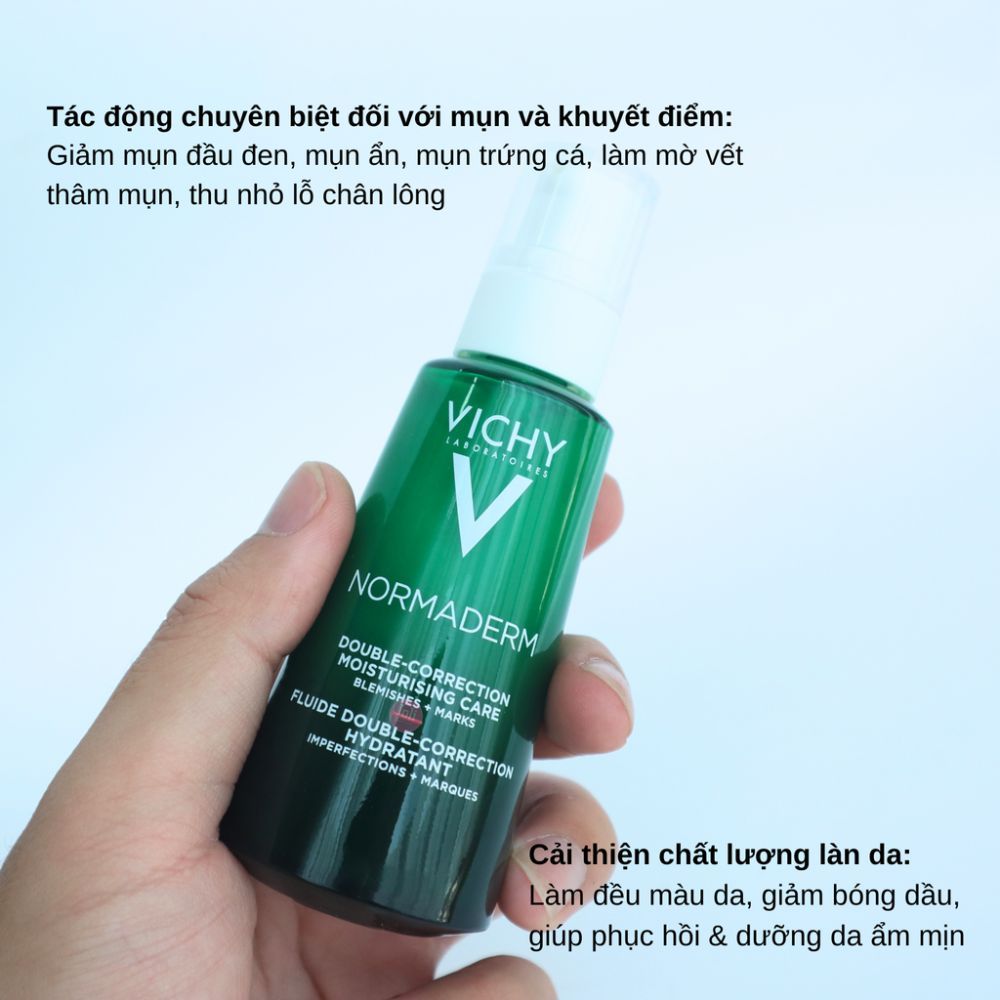 [HÀNG CHÍNH HÃNG][Tặng Mặt Nạ] Kem Dưỡng Giảm Mụn & Phục Hồi Da Vichy Normaderm Phytosolution 50ml