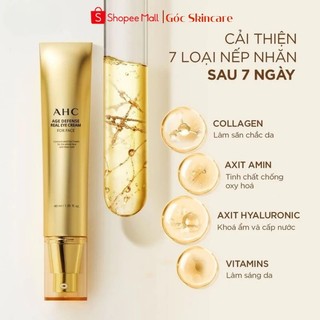 Kem Dưỡng Mắt AHC Vàng Age Defense Real Eye Cream Kem Mắt Vàng AHC 40ml Chống Nhăn Và Giảm Thâm Mắt - Skinora Beauty