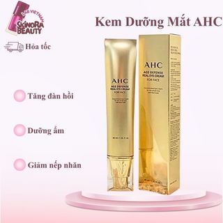 Kem Dưỡng Mắt AHC Vàng Age Defense Real Eye Cream Kem Mắt Vàng AHC 40ml Chống Nhăn Và Giảm Thâm Mắt - Skinora Beauty