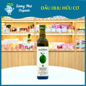 Dầu Oliu ( Olive ) Hữu Cơ Mantova 500ml - Dầu Ăn Dặm Giàu Dinh Dưỡng Cho Bé