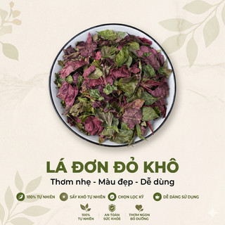 Lá Đơn Đỏ Khô Nguyên Chất | Tắm Lá, Xông Giải Nhiệt, Chăm Sóc Da Tự Nhiên. Dược Quý Thiên Phúc