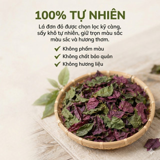 Lá Đơn Đỏ Khô Nguyên Chất | Tắm Lá, Xông Giải Nhiệt, Chăm Sóc Da Tự Nhiên. Dược Quý Thiên Phúc