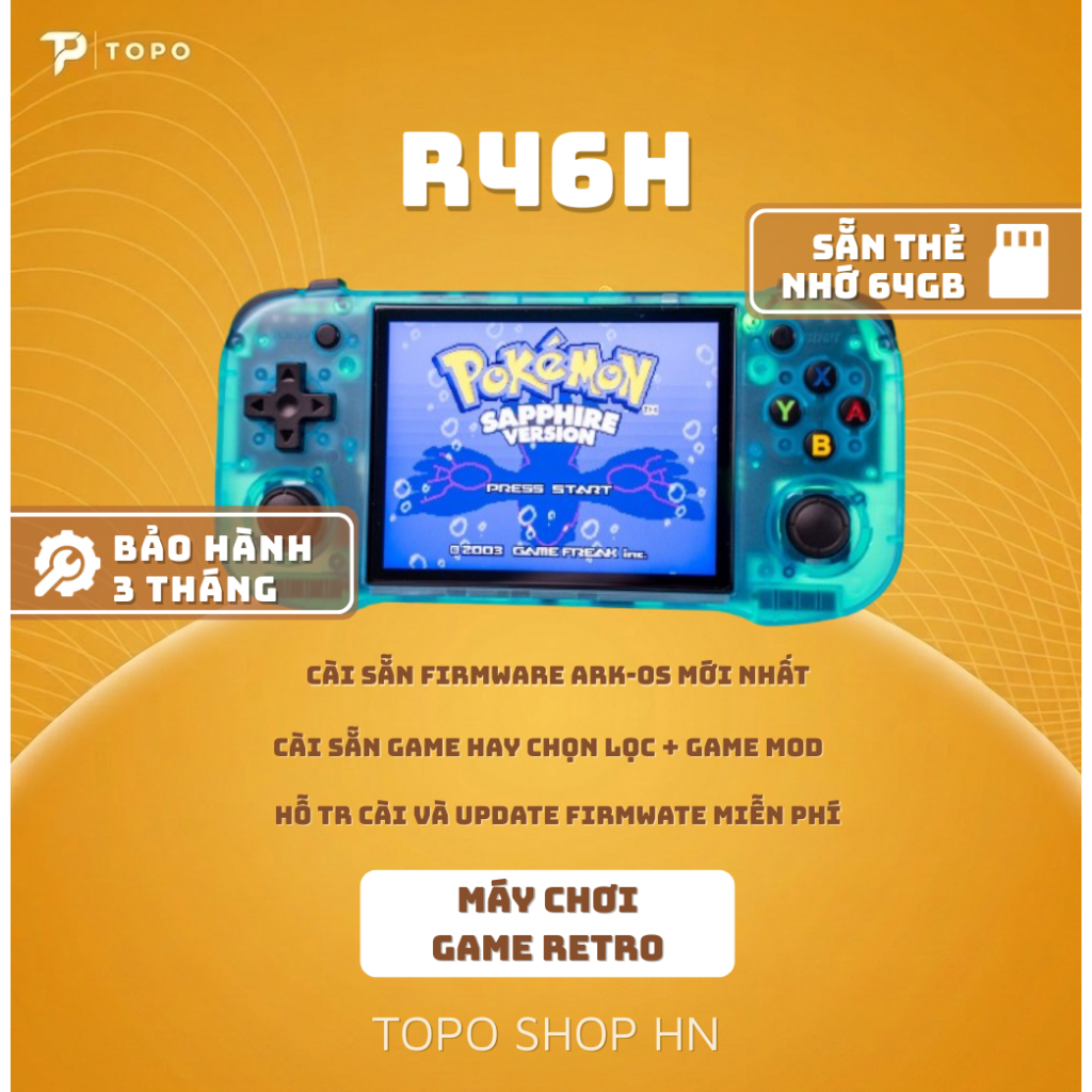 Máy chơi game R46H - Cài sẵn ArkOS mới nhất + game Port + game hay chọn ...