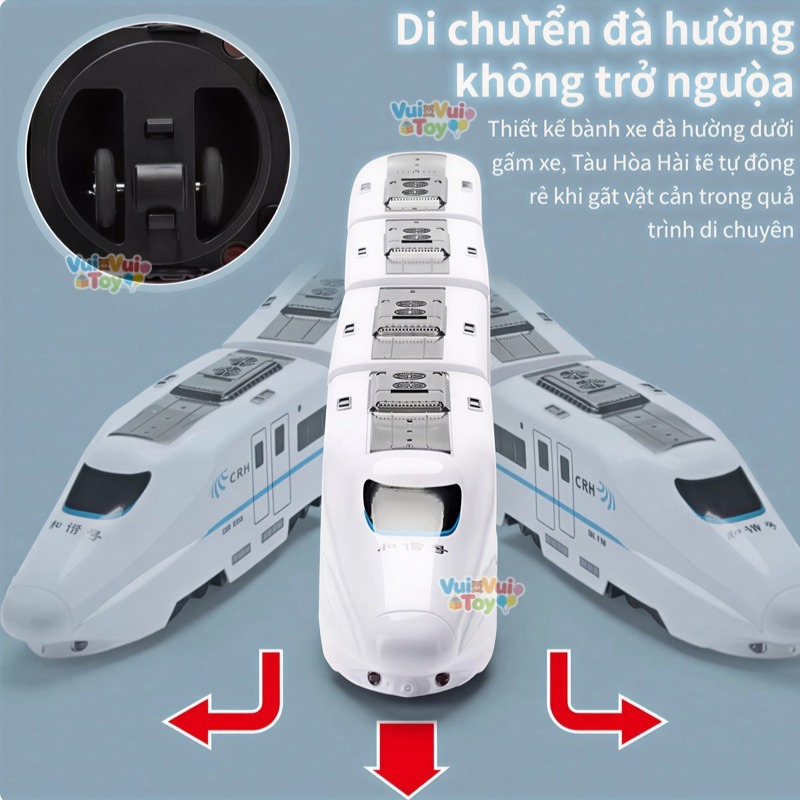 Tàu cao tốc mô phỏng đa năng chạy điện – Đồ chơi giáo dục sớm cho trẻ em