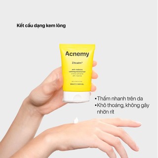 Kem Beta Glucan Dưỡng Ẩm Sâu, Giảm Đỏ, Châm Chích Không Bí Da Acnemy Zitcalm Calming Moisturizer