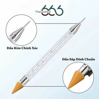 Bút Chấm Đá 2 Đầu Cao Cấp – Đầu Sáp Gắp Đá & Đầu Kim Chấm Hoa, Gỡ Đá Nail Chuyên Dụng THEGIOINAIL666