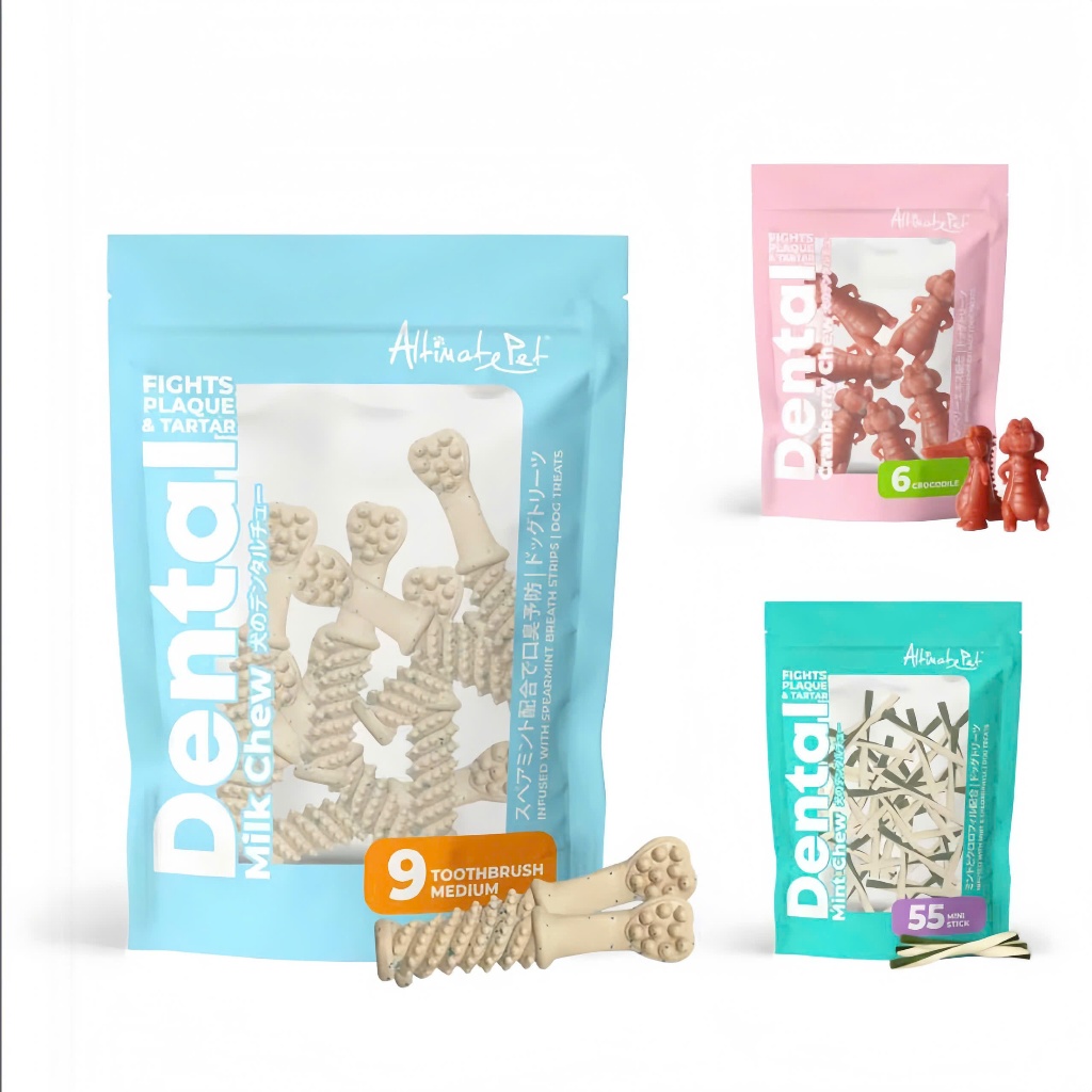 Snack cho chó Xương gặm sạch răng thơm miệng Dental Chews Altimate Pet - 150g