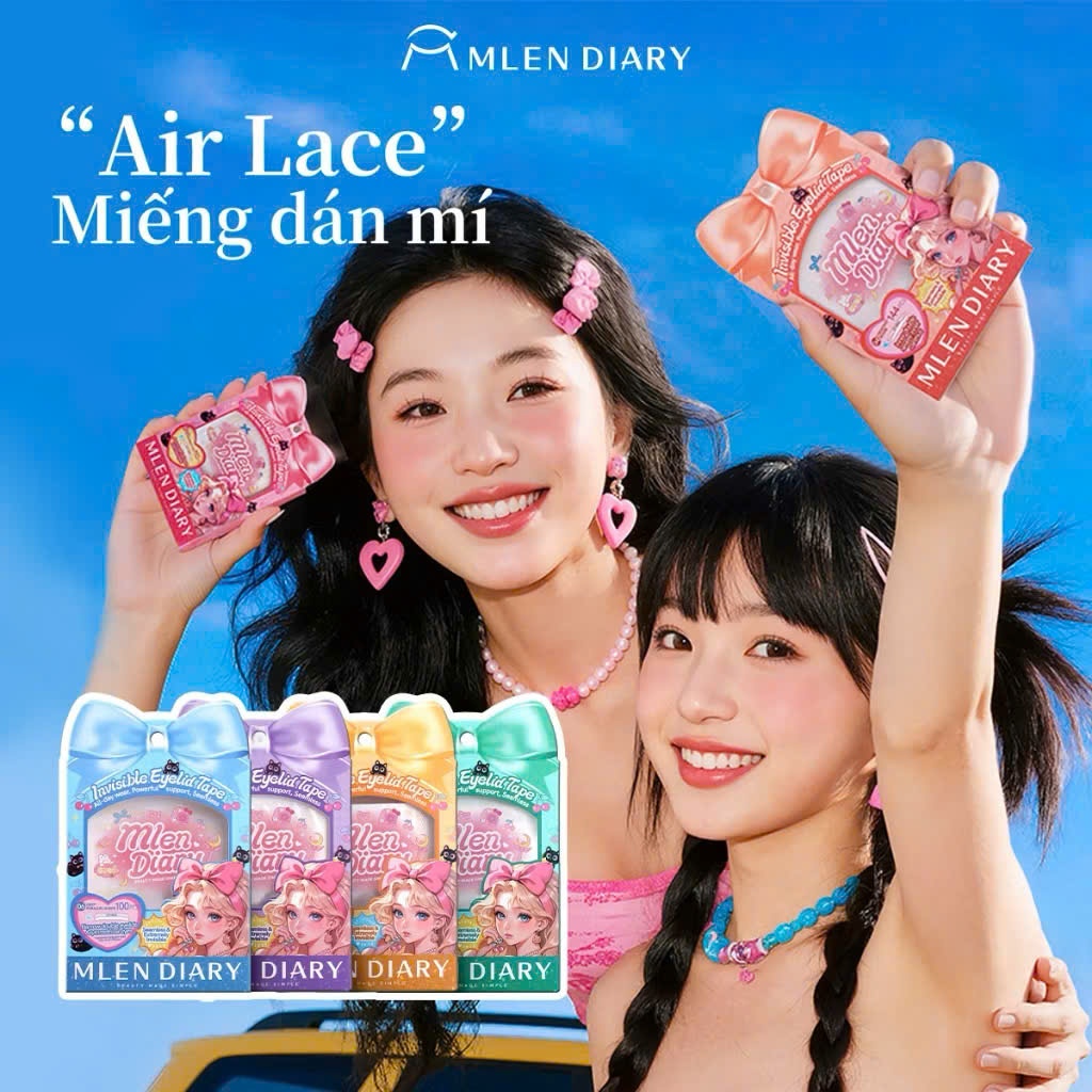 MLEN DIARY Miếng Dán Kích Mí Phù Hợp Mọi Dáng Mắt, Không Lộ Cả Khi Không Makeup