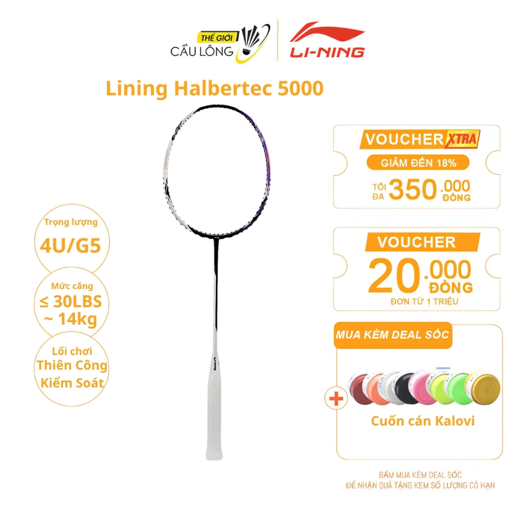 Vợt Cầu Lông Lining Halbertec 5000 Lối Đánh Hơi Thiên Công và Kiểm Soát ...