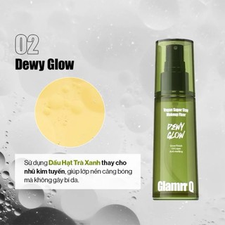 Xịt Khóa Nền Glamrr Q Xịt Khóa Cố Định Makeup Glamr Q Xịt Nền 24h Vegan Super Stay Makeup Fixer 50ml - Skinora Beauty