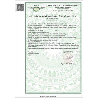 Cherry Extract Vitamin C – Bổ Sung Vitamin C, Tăng Cường Đề Kháng, Làm Đẹp Da Tự Nhiên - Hộp 10 Gói