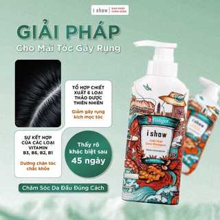 Dầu Gội Gừng I SHOW Hỗ Trợ Giảm Rụng Tóc, Phục Hồi Tóc Yếu, Dưỡng Tóc Mềm Mượt Chắc Khỏe 300ml