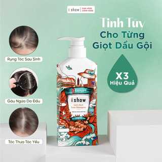 Dầu Gội Gừng I SHOW Hỗ Trợ Giảm Rụng Tóc, Phục Hồi Tóc Yếu, Dưỡng Tóc Mềm Mượt Chắc Khỏe 300ml