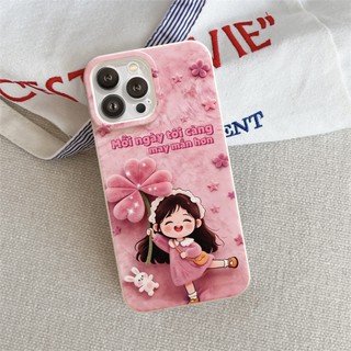 Ốp Lưng iPhone Cô Bé May Mắn Chống Sốc, Bảo Vệ Cam - iP X/XS/11/12/13/14/15/16/17/Plus/Pro/Max
