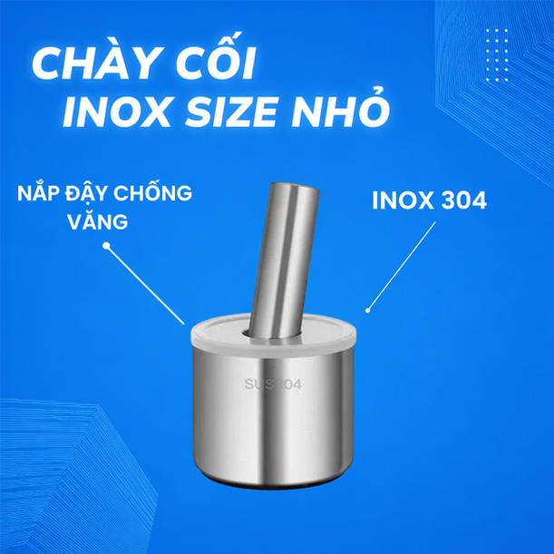 Bộ chày cối giã tay inox 304 kháng khuẩn 99,9% size nhỏ