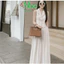 Dx_Set công sở, set gile đi tiệc thanh lịch Tuyết Mưa áo gile cài nút + quần suông dài xếp ly