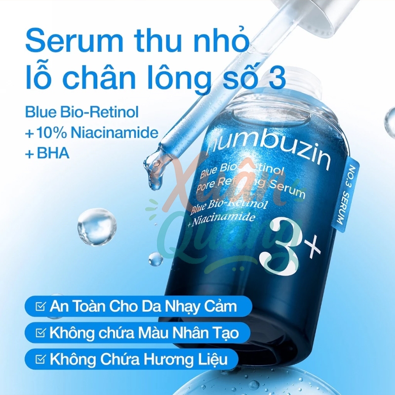 Numbuzin Retinol Pore Rinning Serum | Numbuzin No.3 Miếng pad essence | Numbuzin No.3 Toner | Numbuzin No3 sun cream