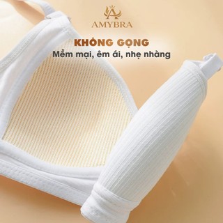 Áo Ngực Nữ Không Gọng Chất Cotton Mềm Mịn - Áo Lót Nữ Mút Mỏng Ôm Ngực Tự Nhiên AMYBRA A414