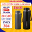 Bình giữ nhiệt inox 1000ml HiLOGI KITCHEN, bình nước inox chống xước giữ nhiệt lạnh 20g, nóng 10h