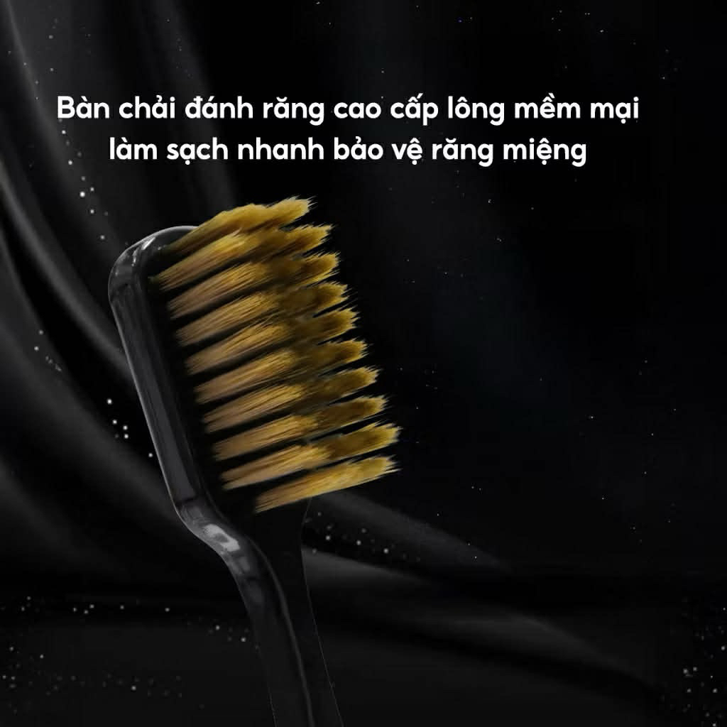 COMBO 6 Bàn chải đánh răng Pha Lê lông tơ mềm mại, Bàn chải than tre hoạt tính Nhật Bản chải Êm Sạch