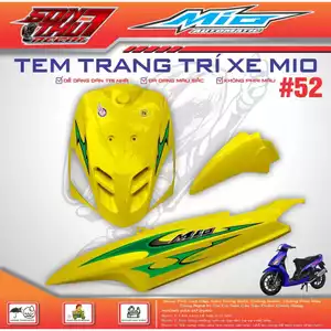 TEM XE MIO SPORT #52 (CHẤT LƯỢNG CAO - SẮC NÉT - KHÔNG PHAI MÀU)