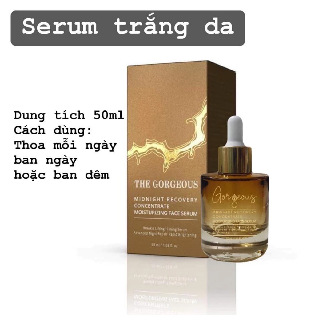 Serum B5 Dưỡng Da Chuyên Sâu Múi Xù The Gorgeous Làm Trắng Sáng Da, Giảm Nám, Thâm Mụn, Tàn Nhan Hiệu Quả - Chai 50ml
