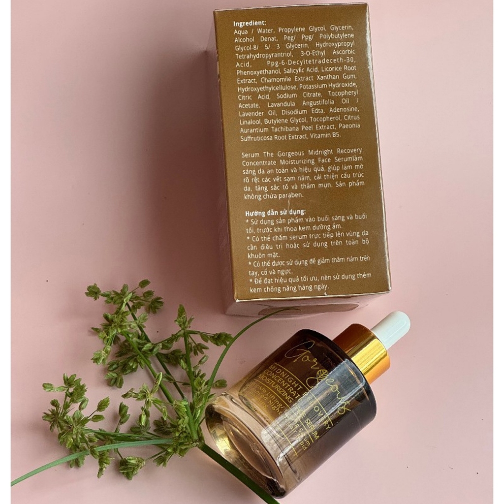 Serum B5 Dưỡng Da Chuyên Sâu Múi Xù The Gorgeous Làm Trắng Sáng Da, Giảm Nám, Thâm Mụn, Tàn Nhan Hiệu Quả - Chai 50ml