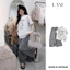 Set Bộ Nữ Áo Cotton Khô 2 Chiều + Quần Dài Đũi FreeSize Họa Tiết Dễ Thương Phong Cách Hàn Quốc