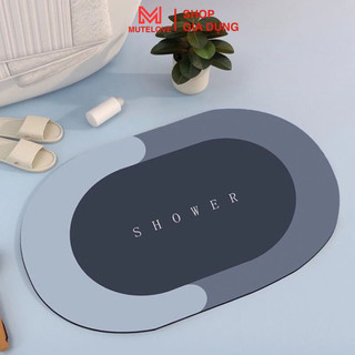 Thảm Lau Chân Silicon Mutelove Siêu Thấm Hút Dễ Dàng Vệ Sinh Chống Trơn Trượt