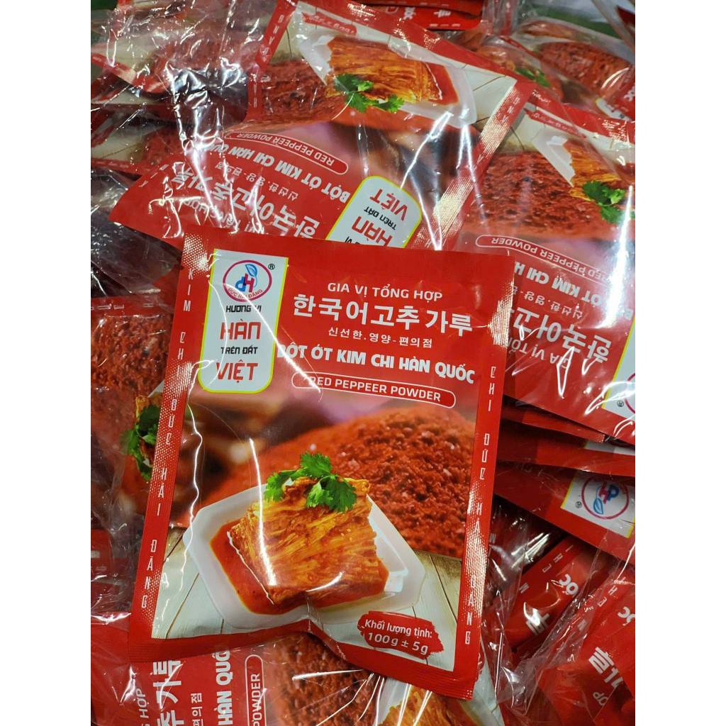 Bột ớt kim chi Hàn Quốc Đức Hải, Bột ớt muối, làm kim chi 100g/1kg - Đức Hải Food