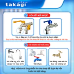 Bộ vòi tưới cây Boxy Next Takagi Nhật Bản nhiều chế độ phun, vòi tưới cây gia đình nhỏ gọn tiện lợi dễ di chuyển — ảnh 2