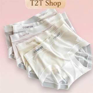 T2T Quần Lót Nữ Su Lụa Cạp Cao Ôm Bụng Tàng Hình cao Cấp COMFOR 2395