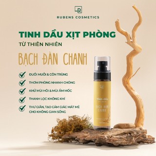 Tinh Dầu Xịt Phòng Sả Chanh, Bạch Đàn Chanh, Bạc Hà, Cam Ngọt, Rubens Cosmetic 100ml