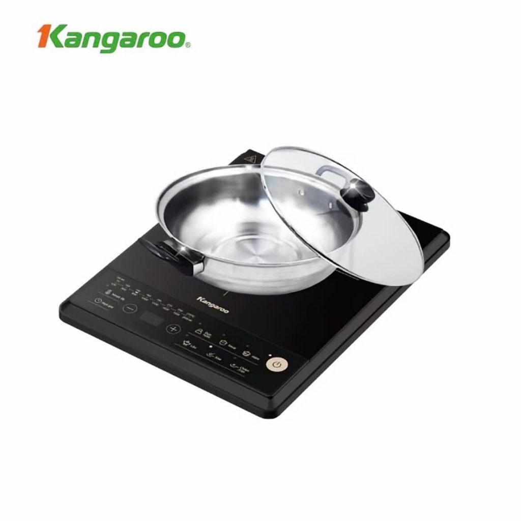 Bếp Điện Từ Đơn Kangaroo KGIC20S3ME 2000W Tặng Kèm Nồi, Tiết Kiệm Điện, Chính Hãng