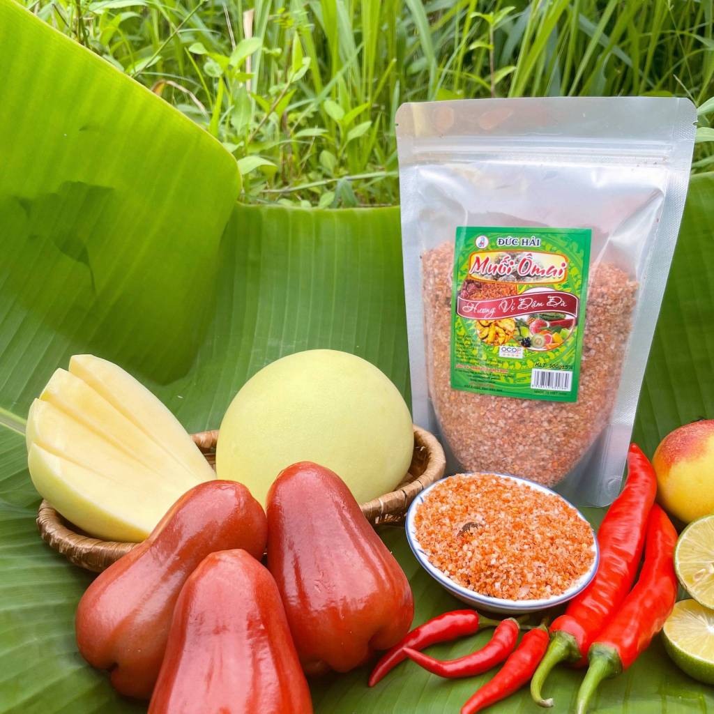 Combo 3 gói Muối ớt chua cay, Muối ô mai, Muối tôm Tây Ninh Đức Hải 200g-500g - Đức Hải Food