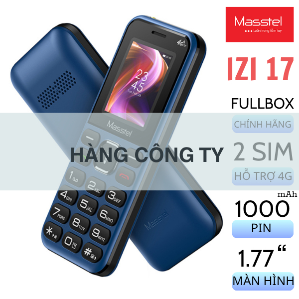 [Chính hãng] Điện Thoại Masstel Izi 17 4G Fullbox Mới - Hàng Công Ty Bảo Hành 12 Tháng