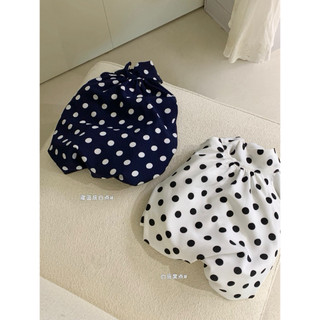 𝐏𝐡𝐢𝐞𝐧 𝐖𝐆𝐖𝐄 | (Sẵn) w9538 Áo Yếm Chấm Bi Lưng Chun Hở Form Bí