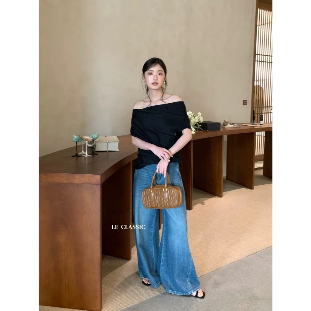 𝗗𝗼𝗻𝗮  - Áo Linen trễ vai