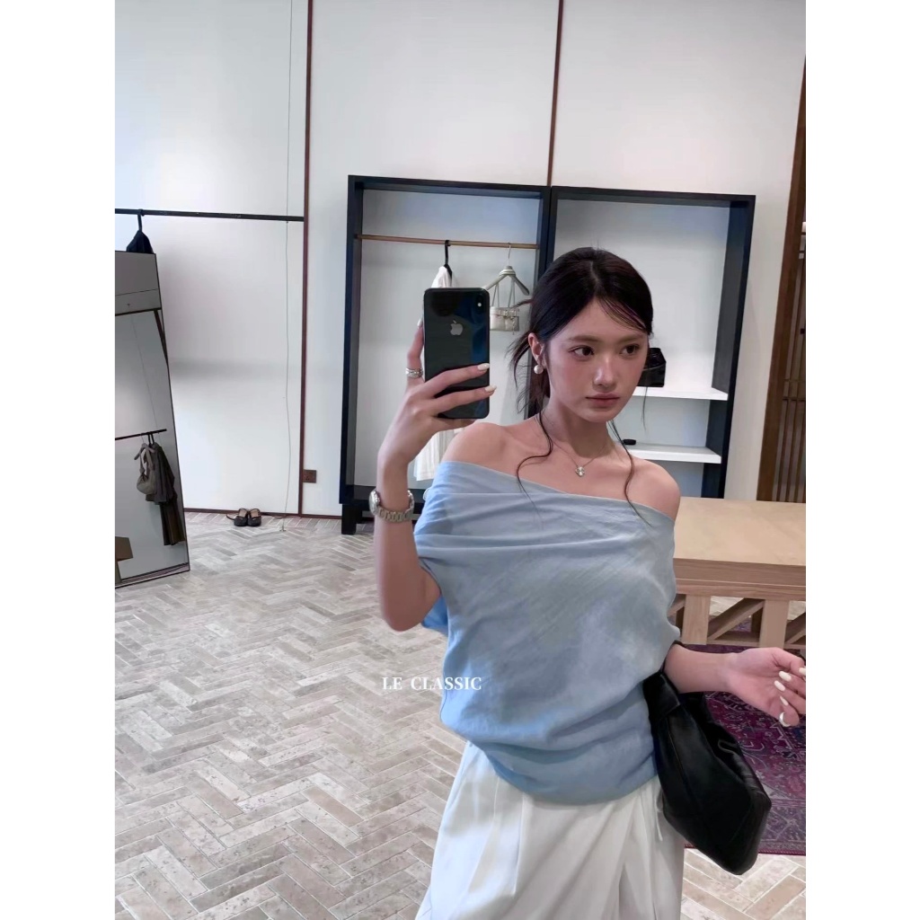 𝗗𝗼𝗻𝗮  - Áo Linen trễ vai