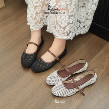 Giày búp bê 1cm BIGSIZE 35-42 Giày Búp Bê 1P- đi chơi , đi làm trẻ trung năng động - THENYSMILE - PURI 2