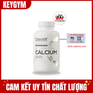 OstroVit VItamin D3 K2 Calcium (90viên), Bổ Sung Canxi, Duy Trì Chắc Khỏe Xương Răng