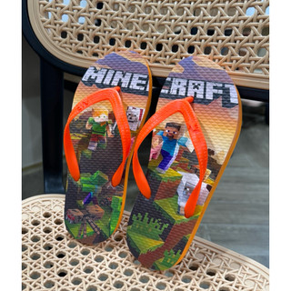 Dép bé Hùng Đào in hình Minecraft