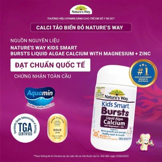 Viên nhai Nature's Way-Calci tổ ong tảo biển đỏ giúp phát triển hệ xương hàng chính hãng 30 viên
